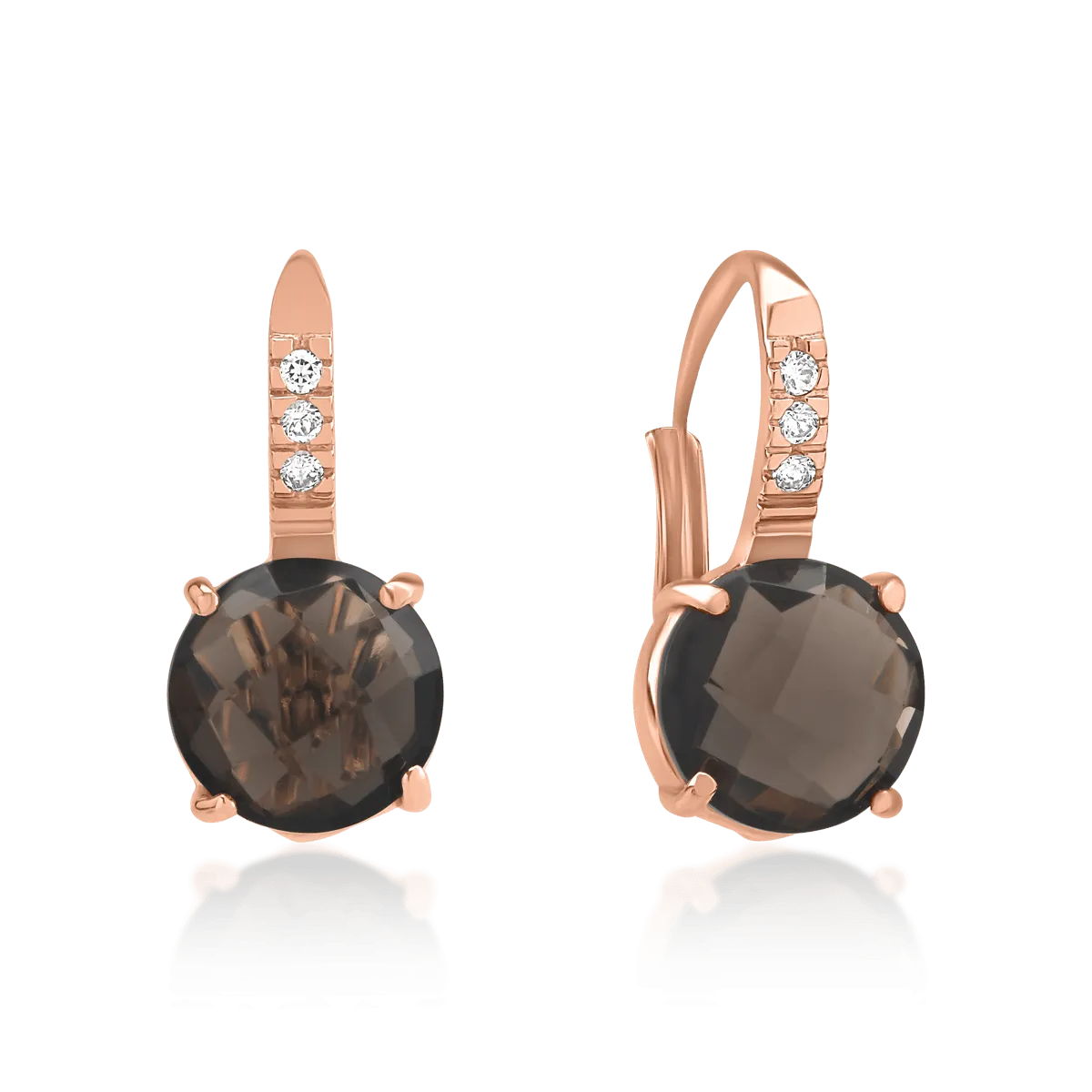 Fülbevaló 14K-os rózsaszín aranyból