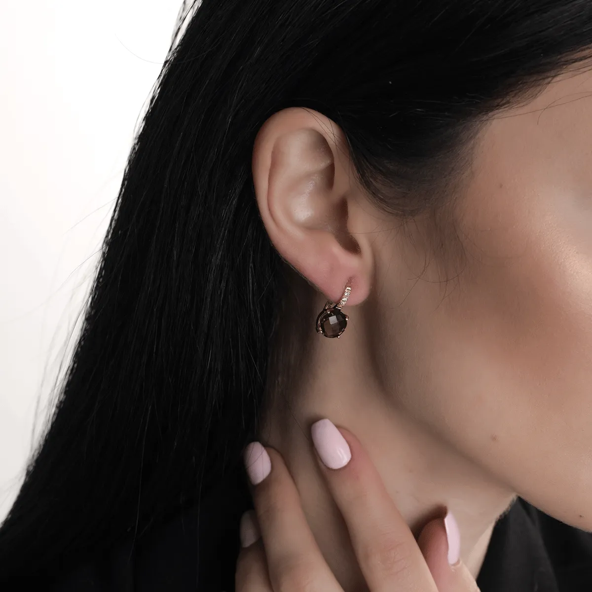 Fülbevaló 14K-os rózsaszín aranyból