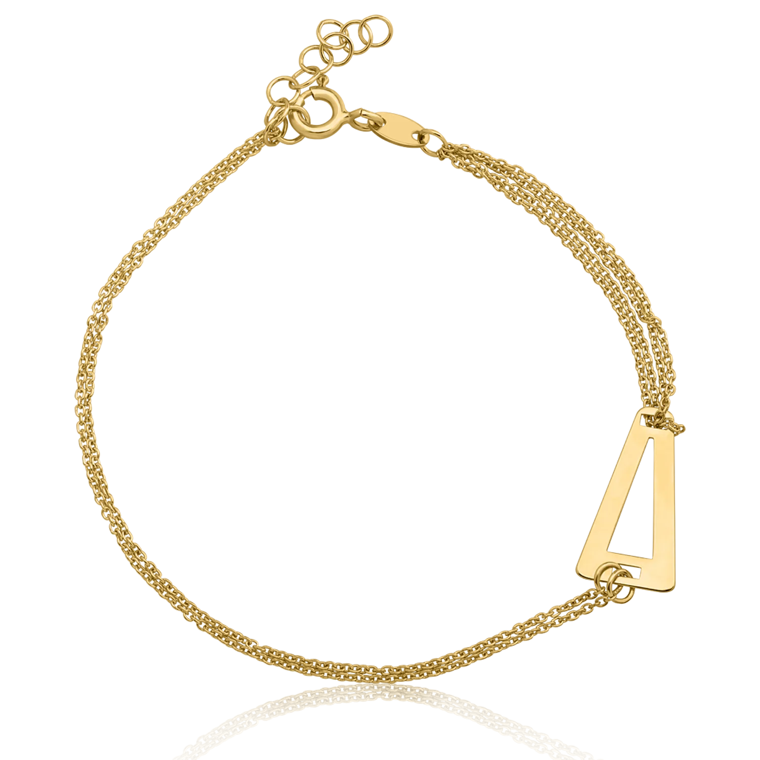 Bratara din aur galben de 14K