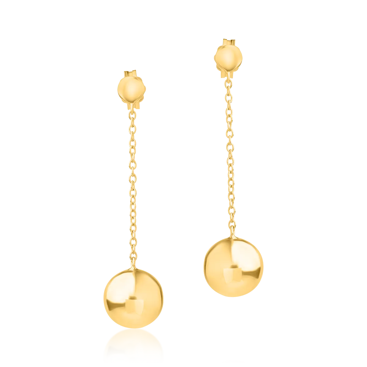 14K yellow gold earrings-1971