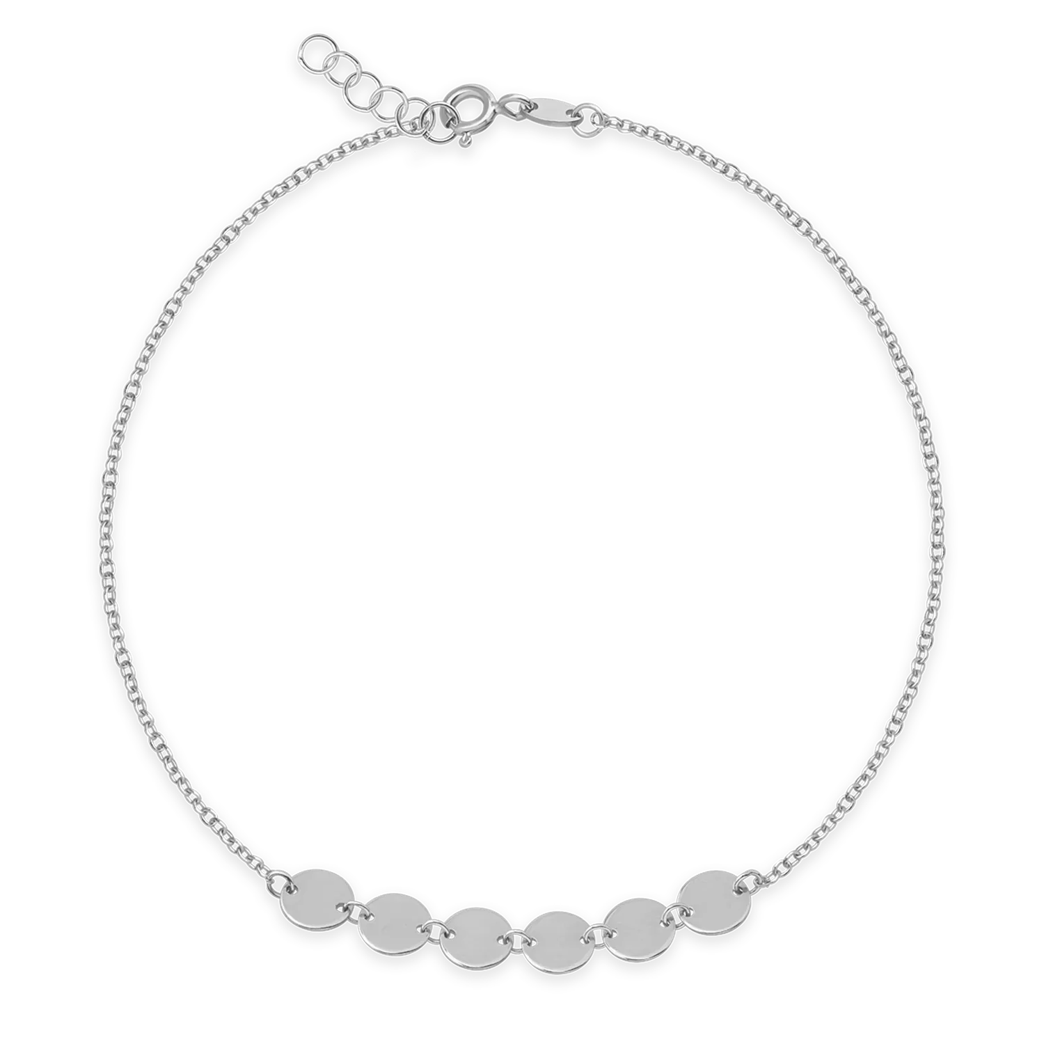 14K white gold bracelet