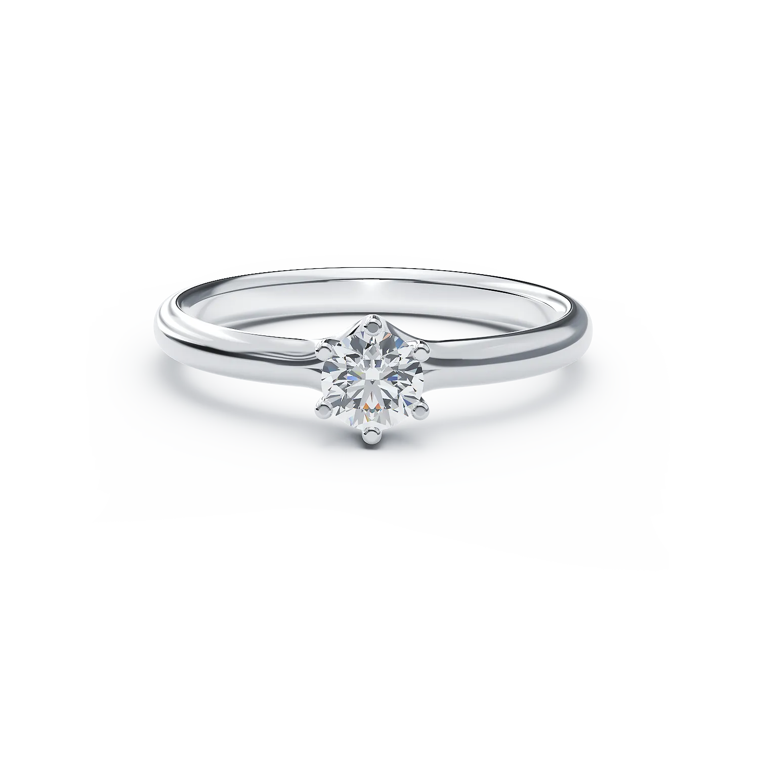 18K white gold engagement ring with 0.31ct diamond