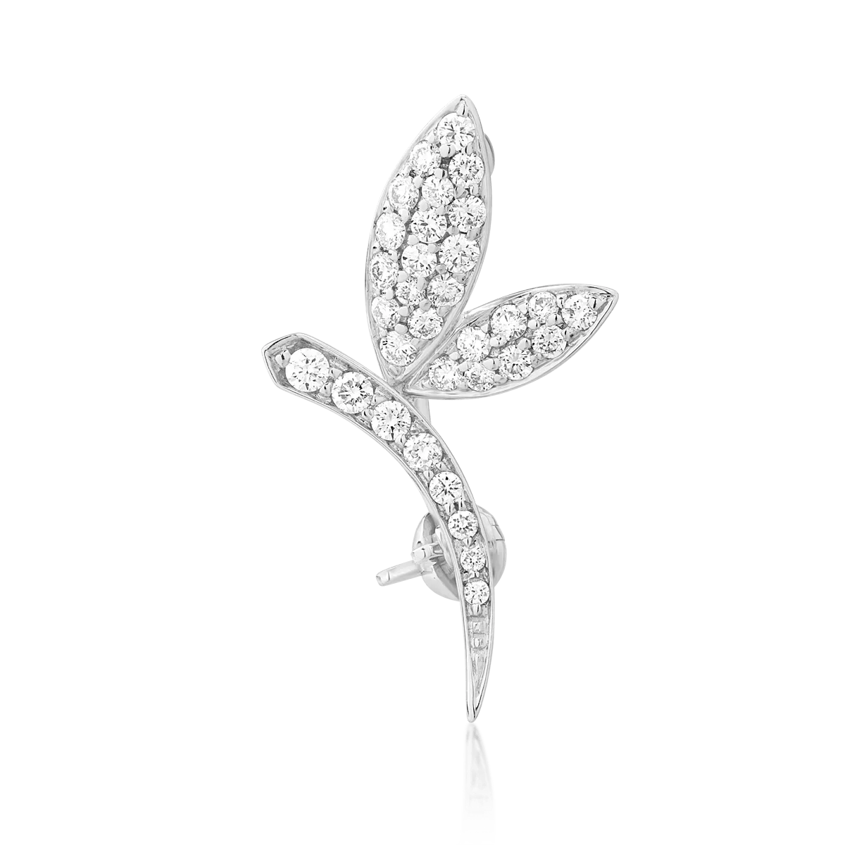 Brosa din aur alb cu diamante de 0.26ct