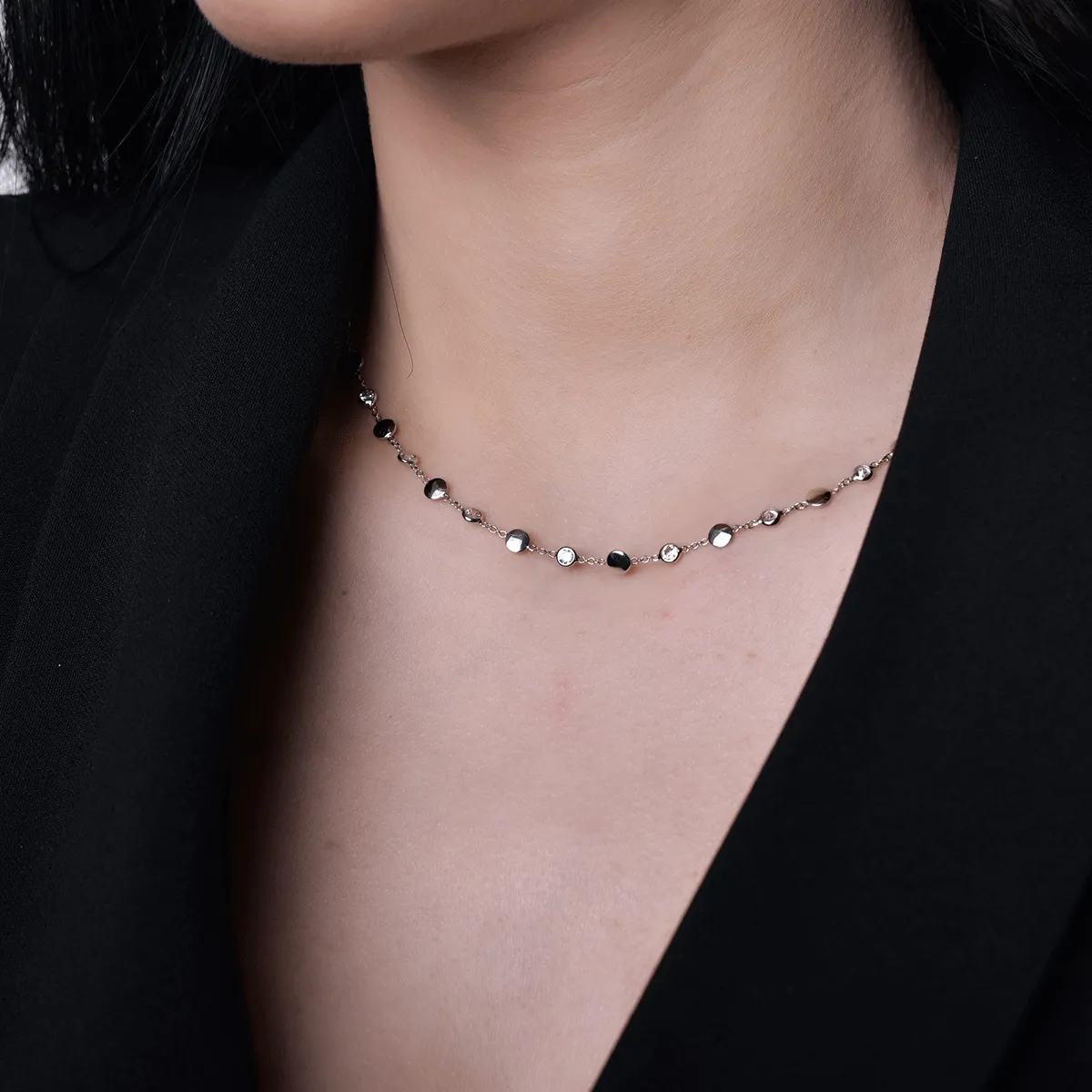 14k white gold necklace