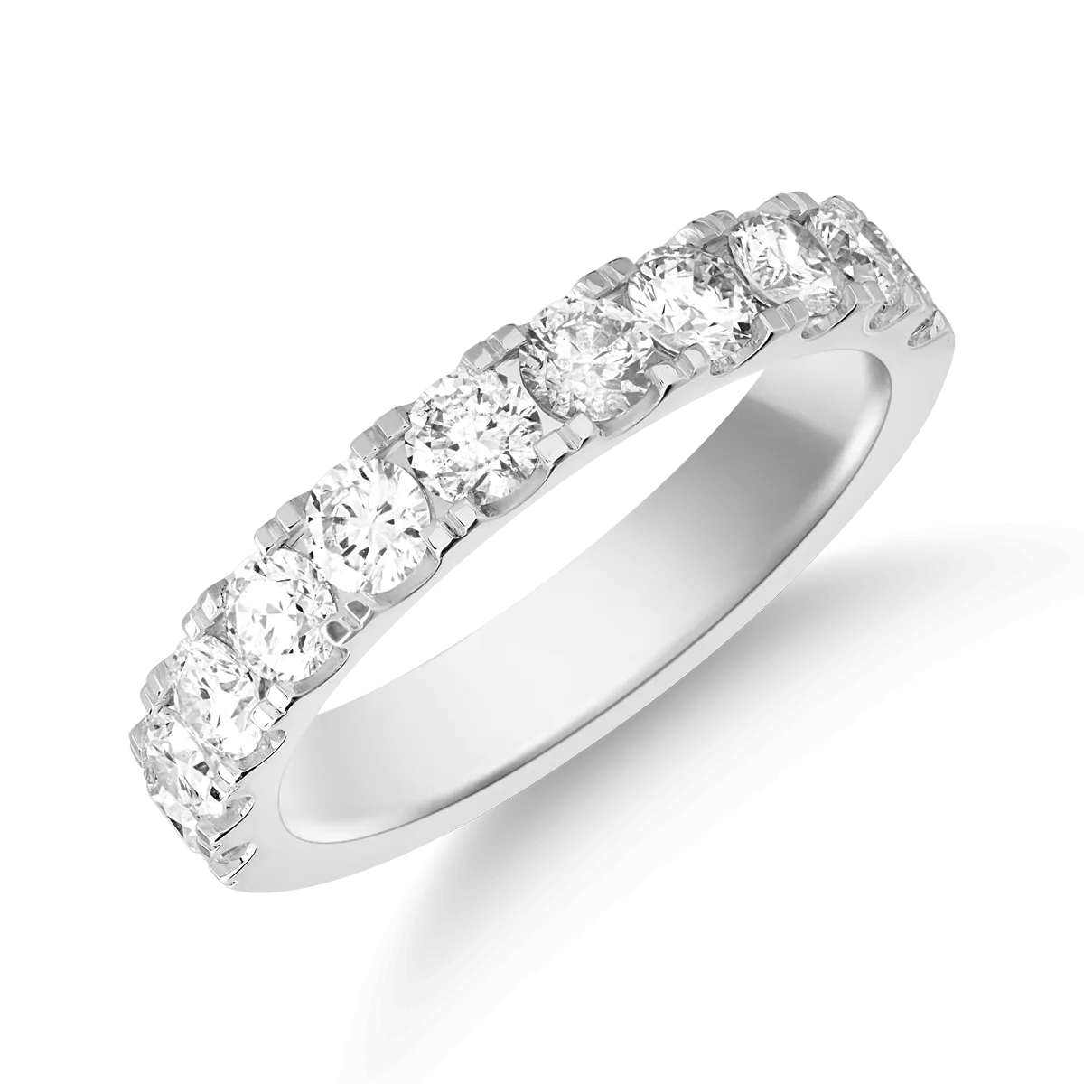 Teilor Inel din aur alb cu diamante de 0.98ct
