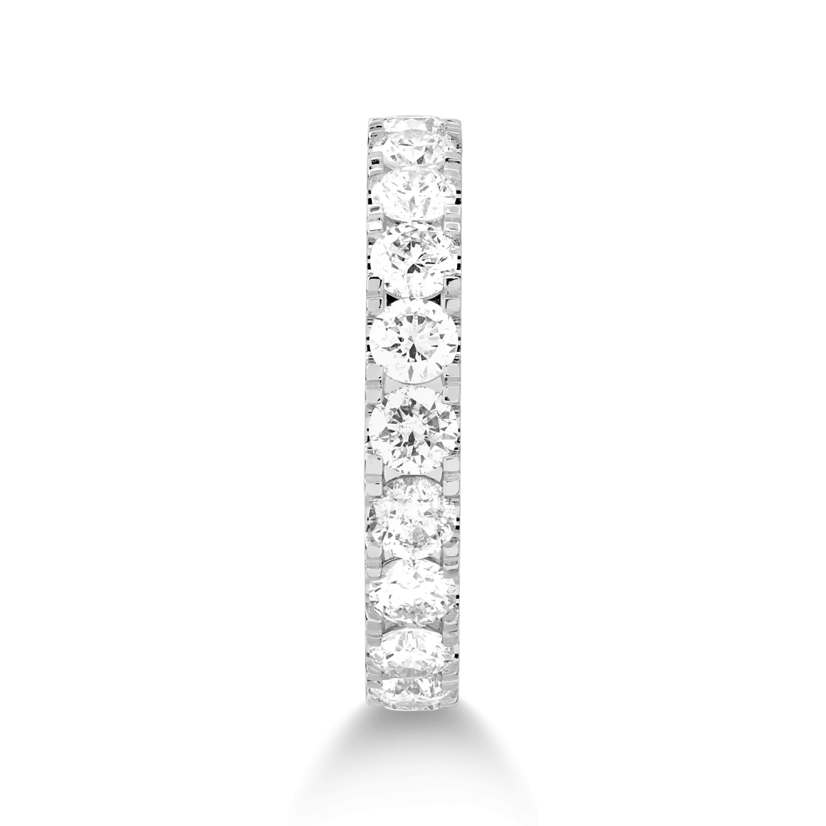 Pierścionek z 18K białego złota i diamenty 0.98kr