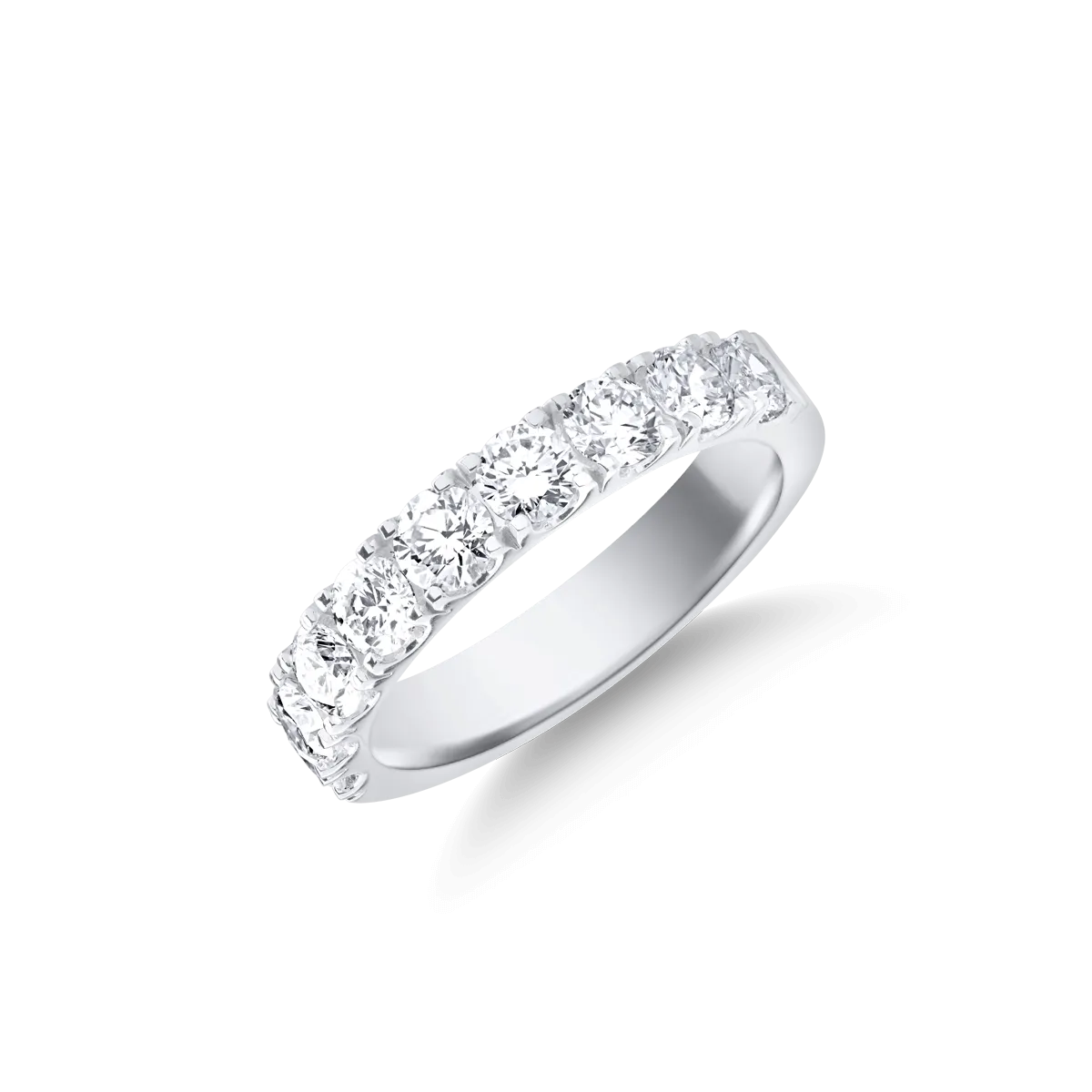 18K white gold ring with 1.26ct diamonds