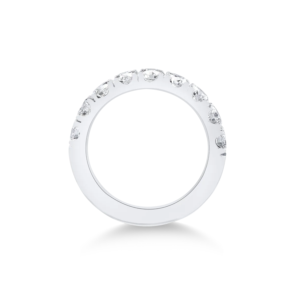 Inel din aur alb de 18K cu diamante de 1.3ct