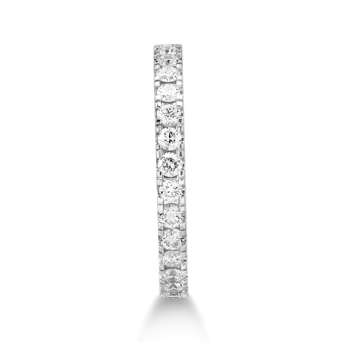 Pierścionek Infinity z 18K białego złota i diamenty 1.02kr