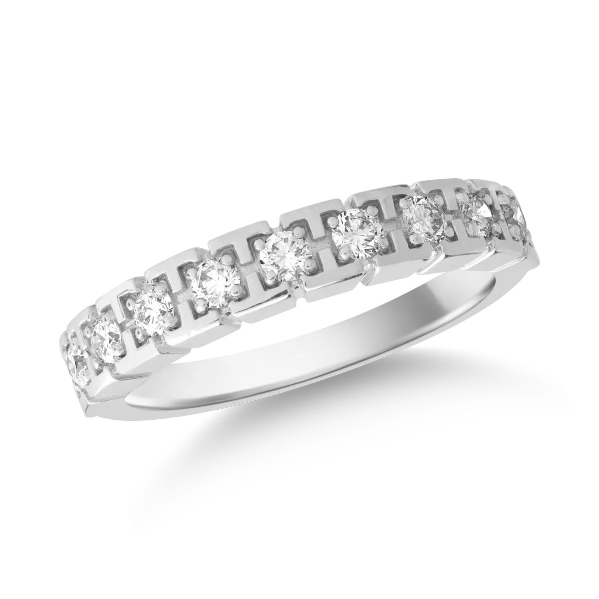 Gyűrű 18K-os fehér aranyból 0.47ct gyémánttal