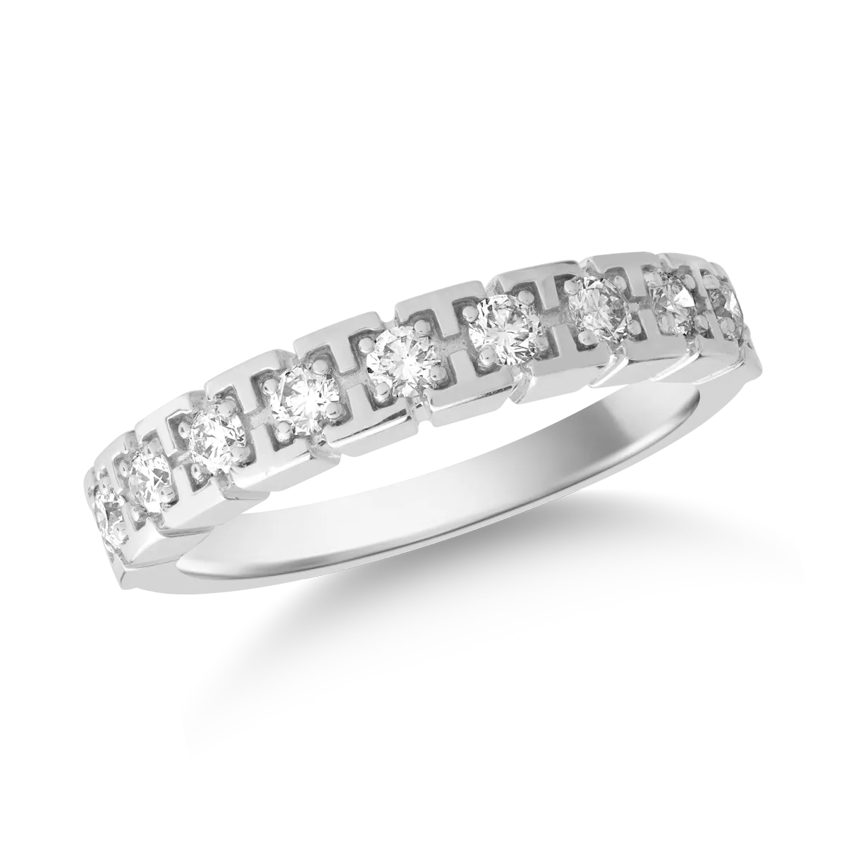 Teilor Inel din aur alb cu diamante de 0.48ct