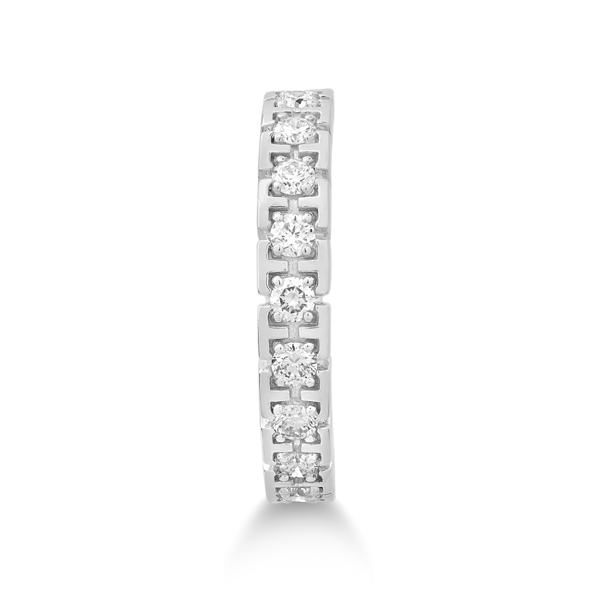 Inel din aur alb de 18K cu diamante de 0.48ct