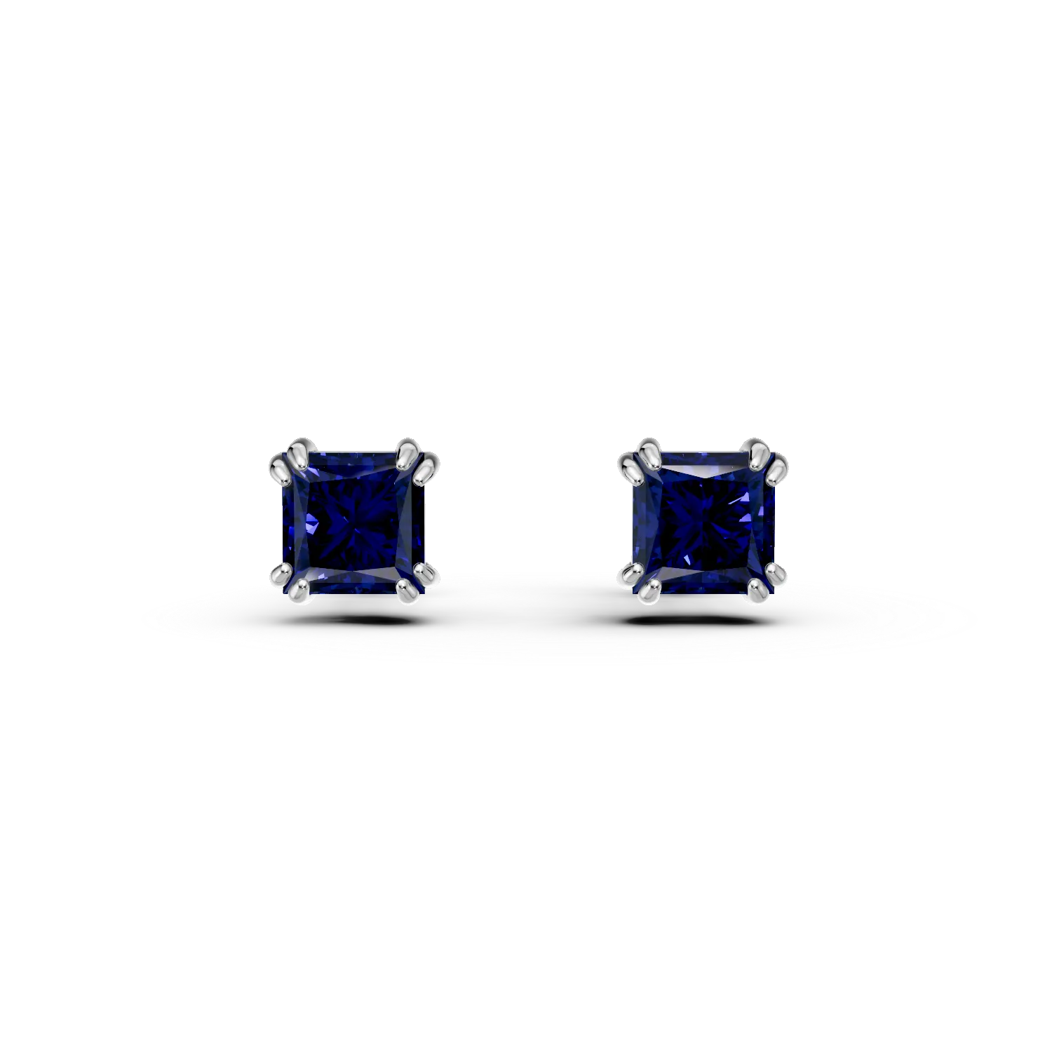 18k fehér arany fülbevaló 0.66ct iolit