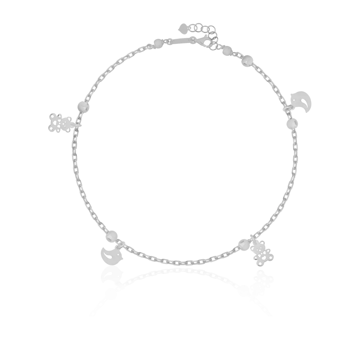 14K white gold bracelet