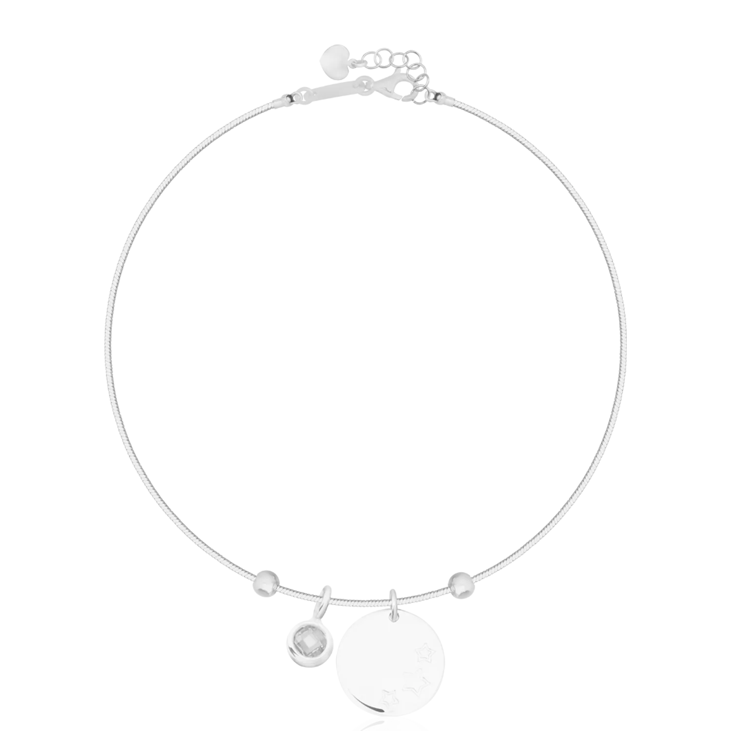 14K white gold bracelet-103600