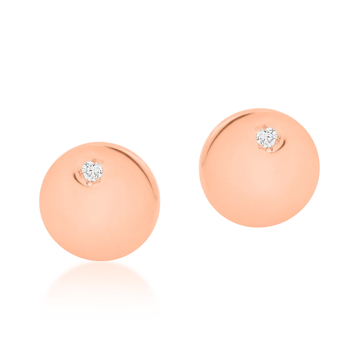 14K rose gold children earrings-103616