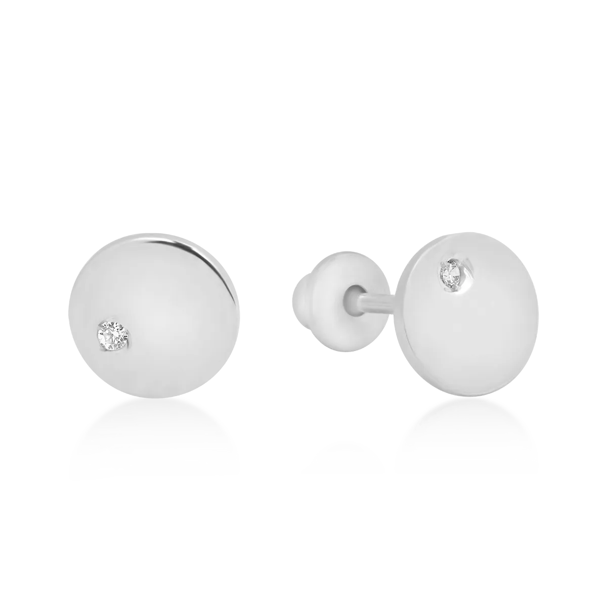 Cercei pentru copii din aur alb