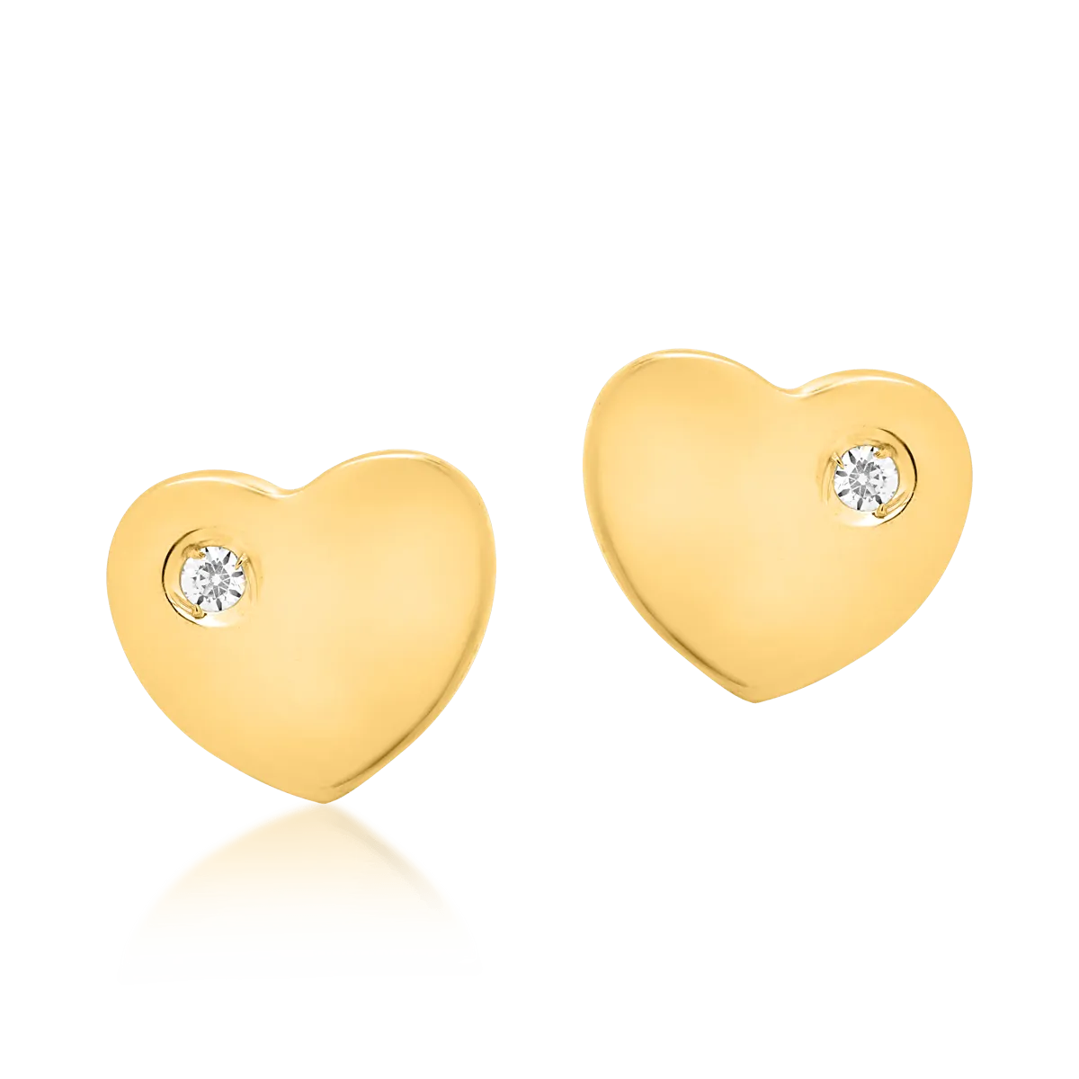 Fülbevaló gyermekeknek 14K-os sárga aranyból