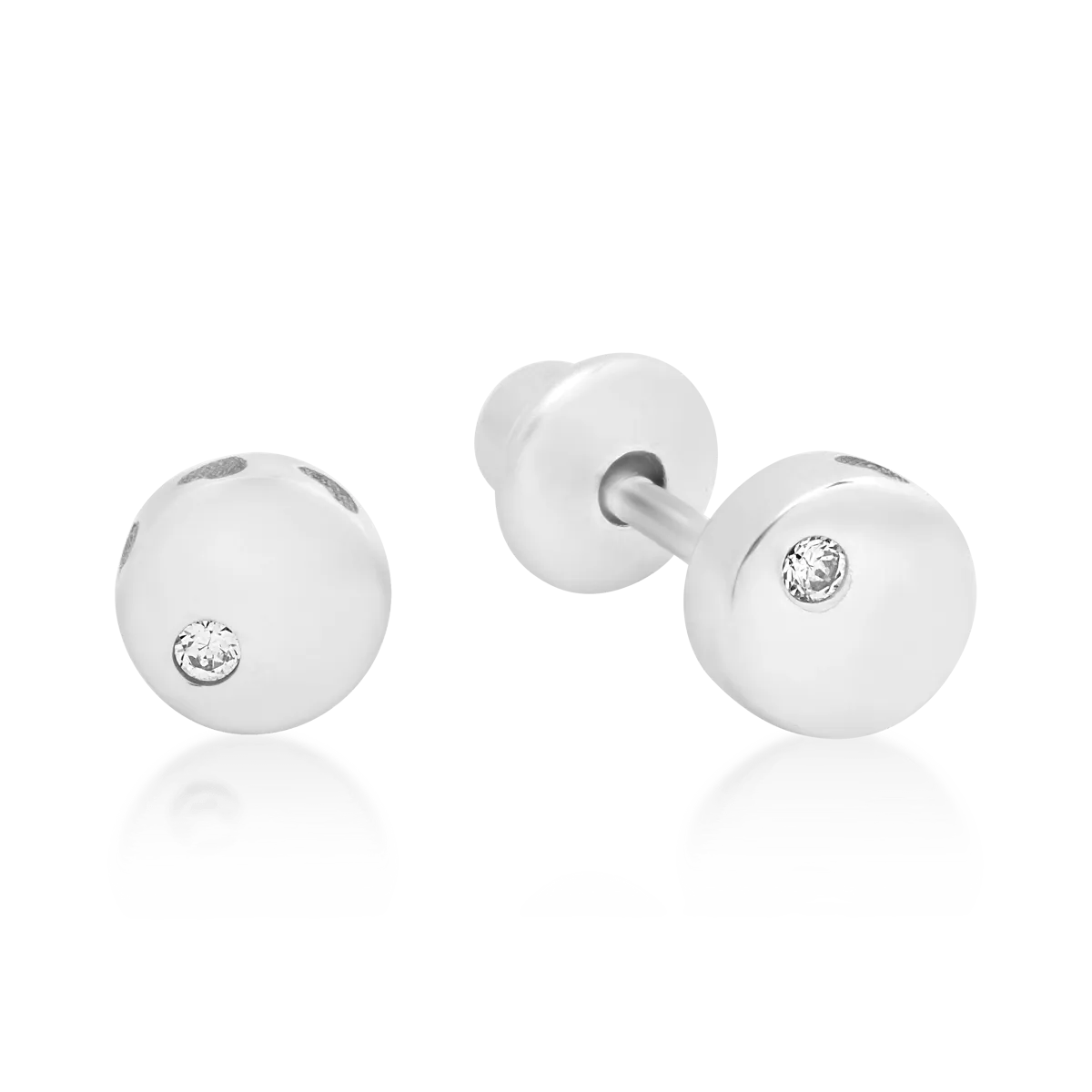 Cercei pentru copii din aur alb