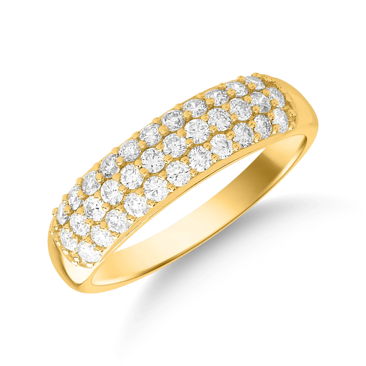 Teilor Inel din aur galben cu diamante de 0.748ct