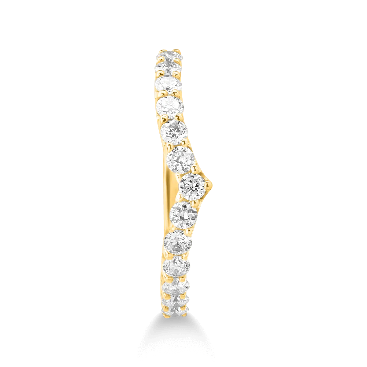 Inel din aur galben de 18K cu diamante de 0.5ct