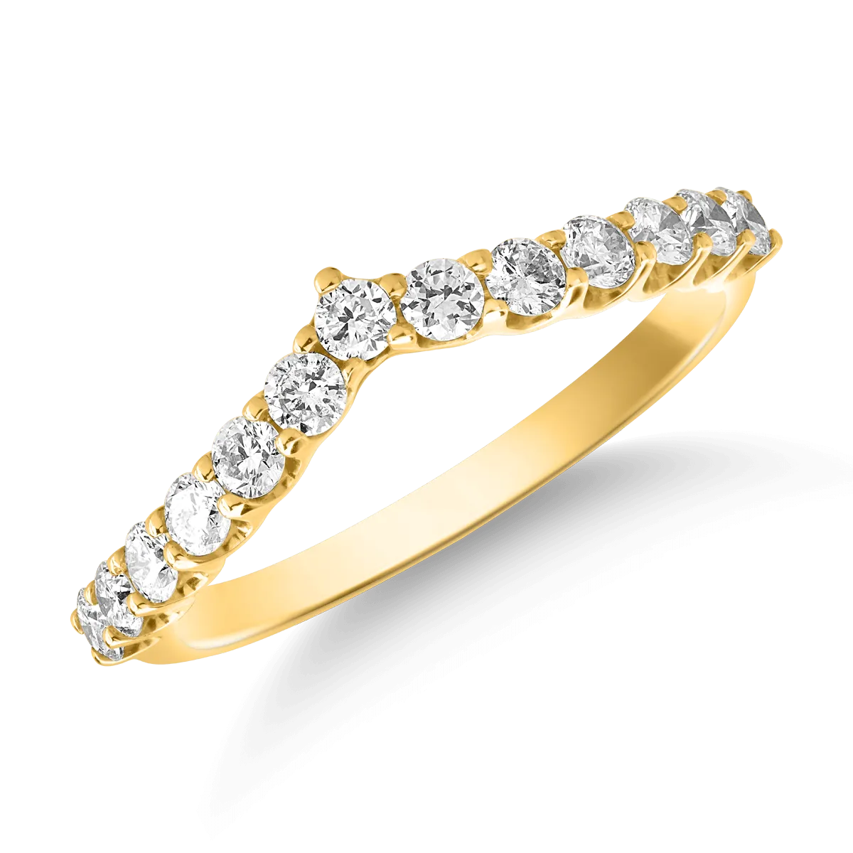 Teilor Inel din aur galben cu diamante de 0.5ct