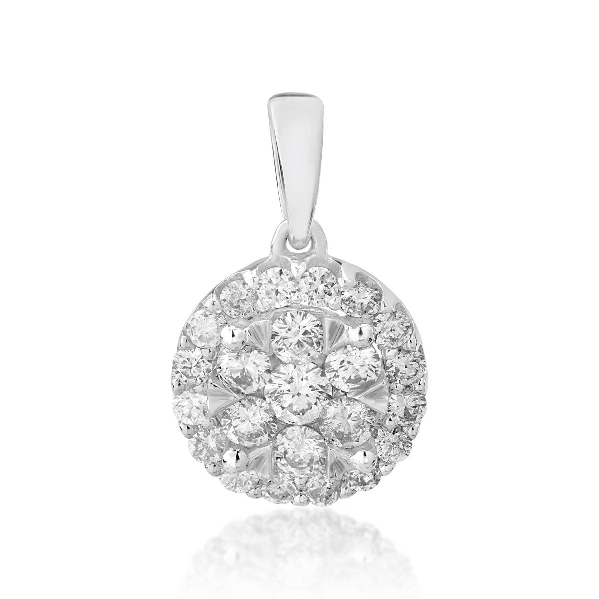 18K white gold pendant with diamonds of 0.5ct