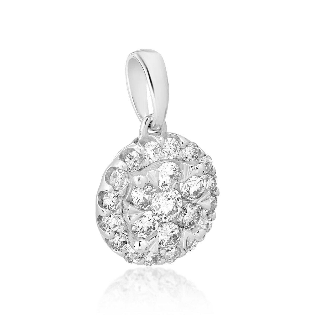 18K white gold pendant with diamonds of 0.5ct