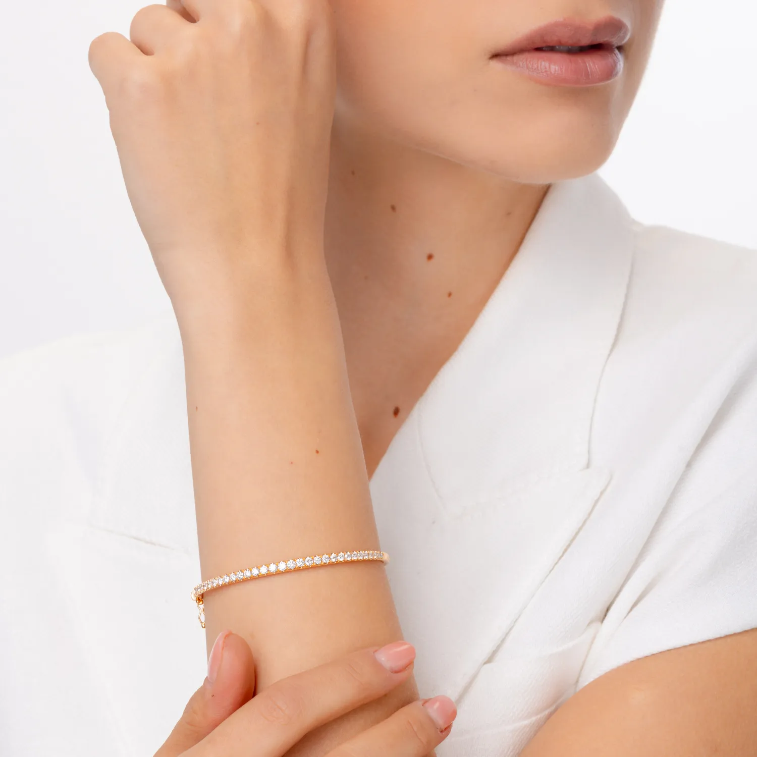 Bransoletka z 18K różowego złota z 1.58ct diamentami