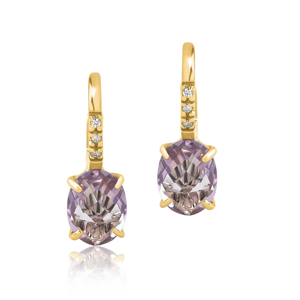 14K yellow gold earrings