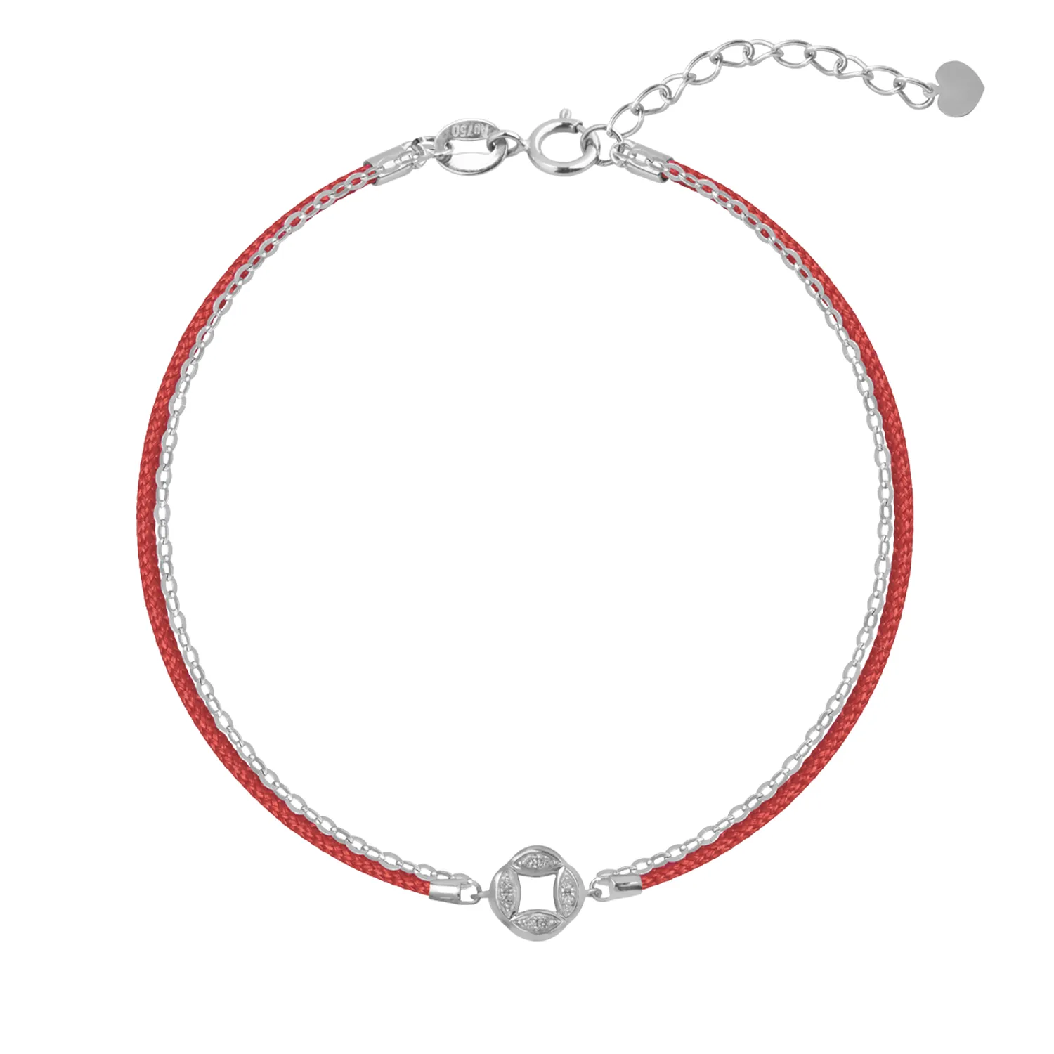 Bratara din aur alb cu diamante de 0.046ct