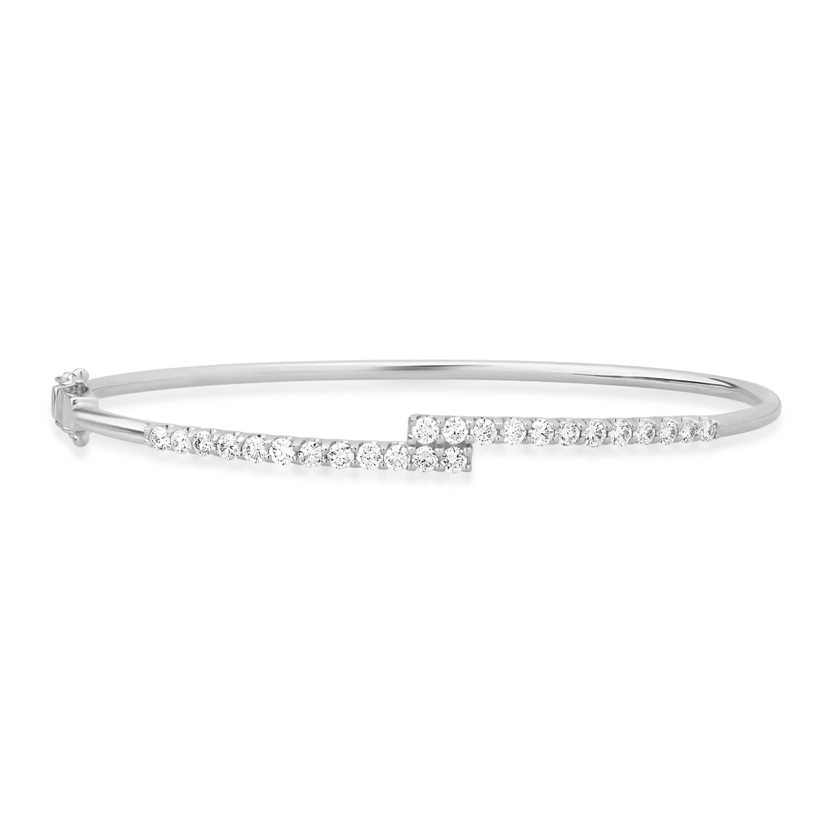 Teilor Bratara din aur alb cu diamante de 1ct