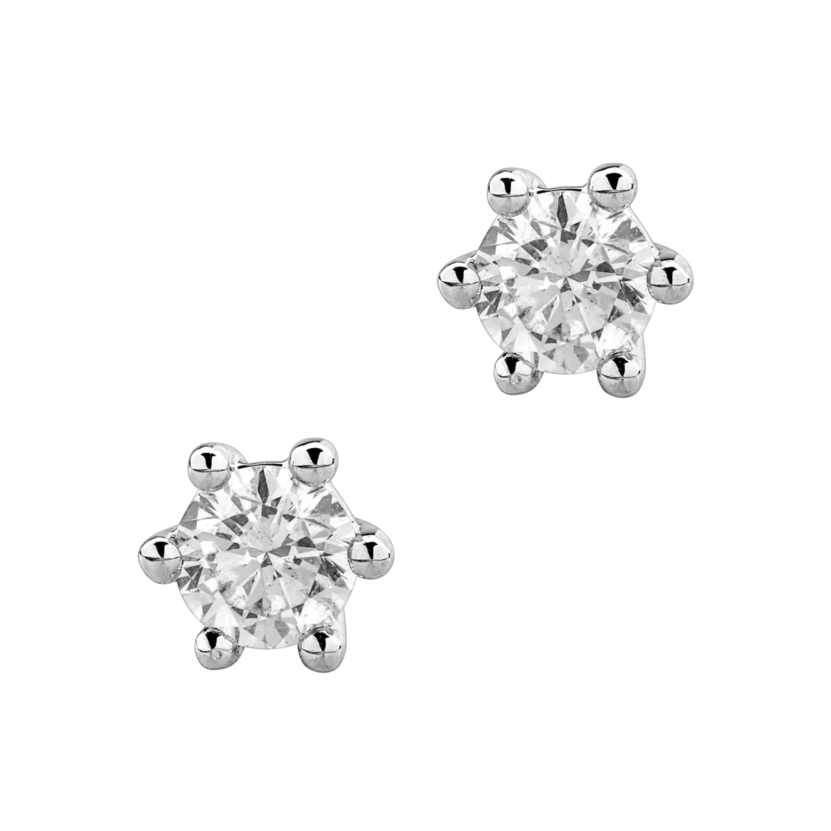 Teilor Cercei din aur alb cu diamante de 0.31ct