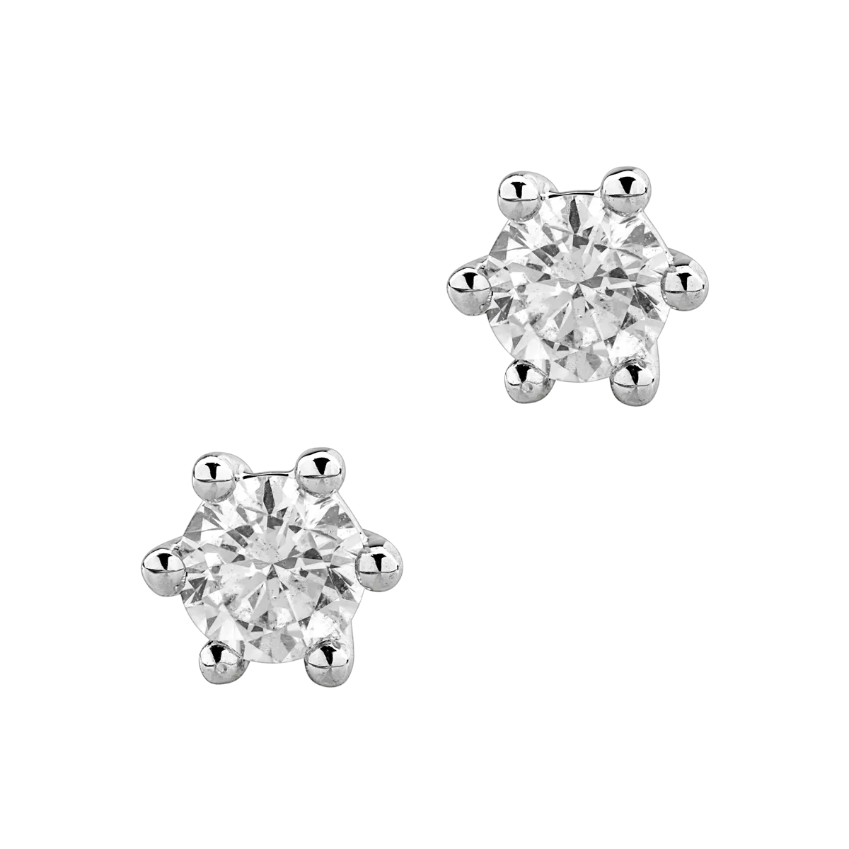 18K white gold earrings with 0.31ct diamonds