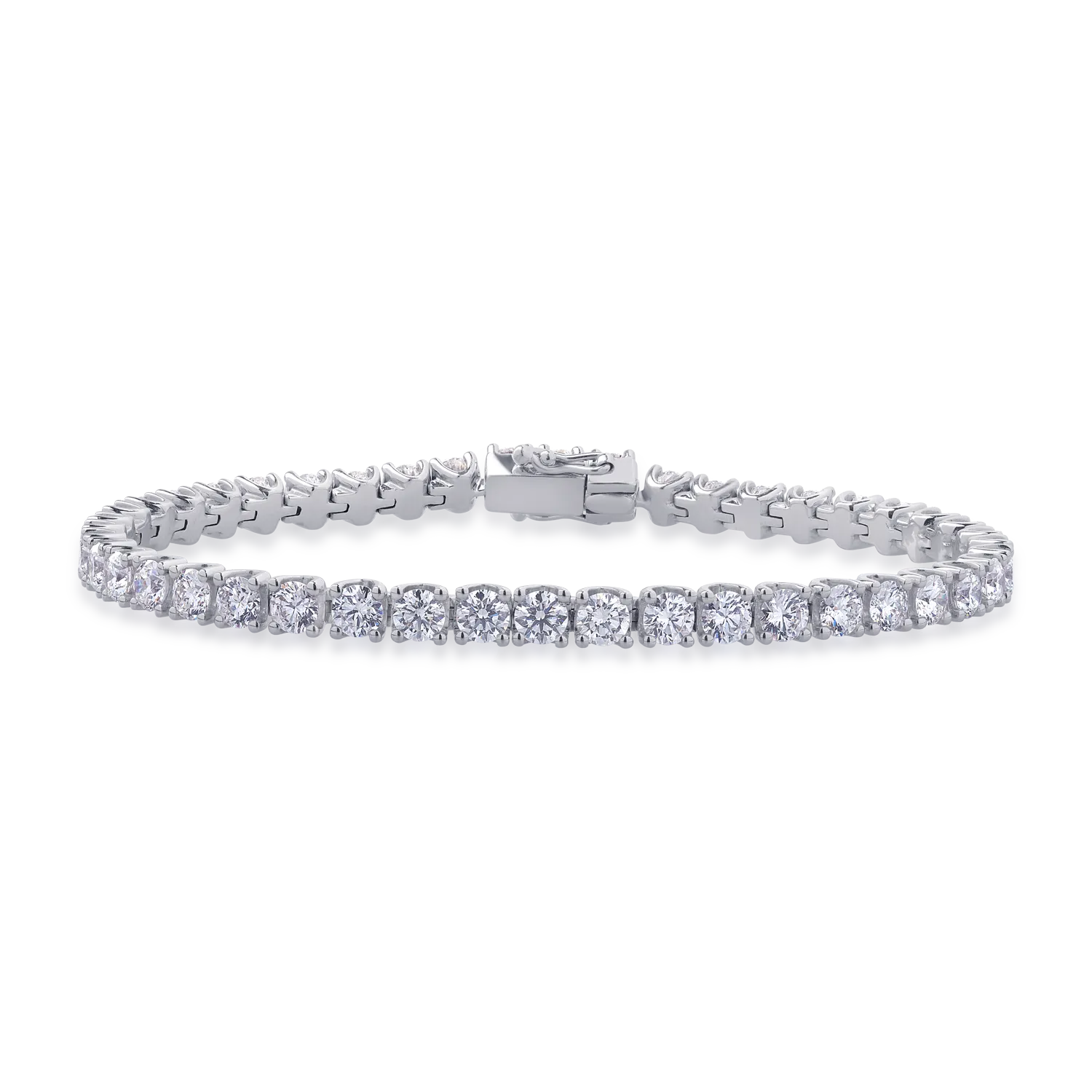 Teilor Bratara din aur alb cu diamante de 7.13ct
