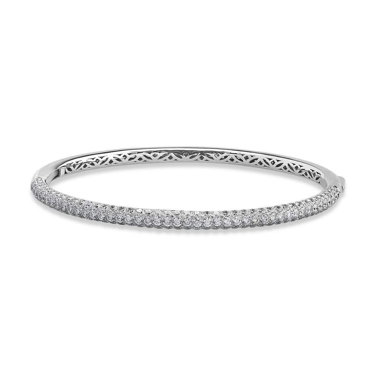 18K white gold bracelet with diamonds of 3.32ct