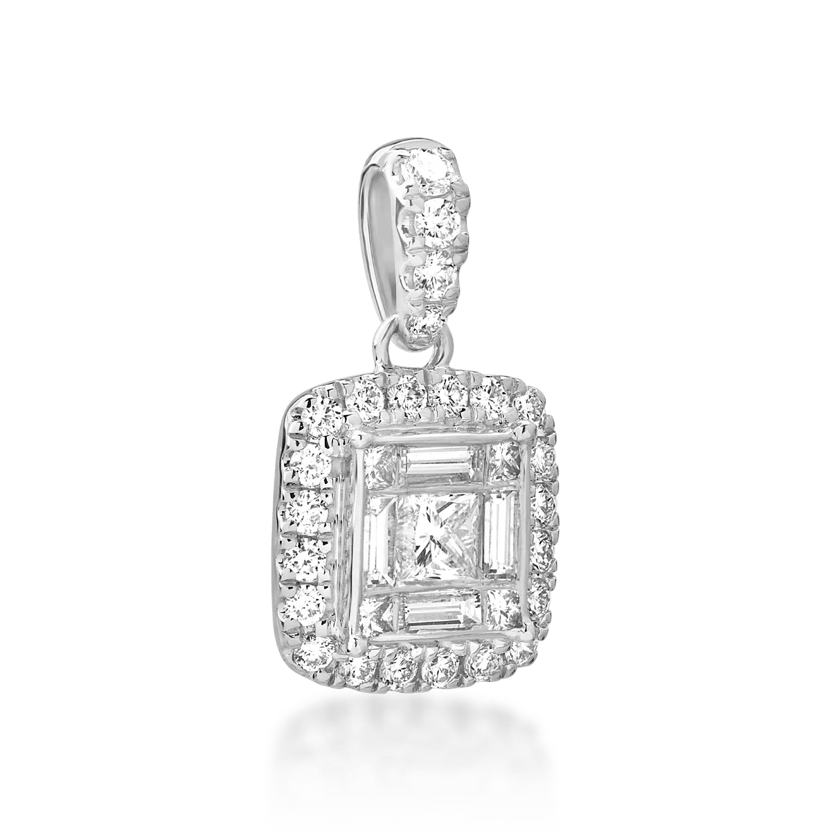 18K white gold pendant with 0.63ct diamonds