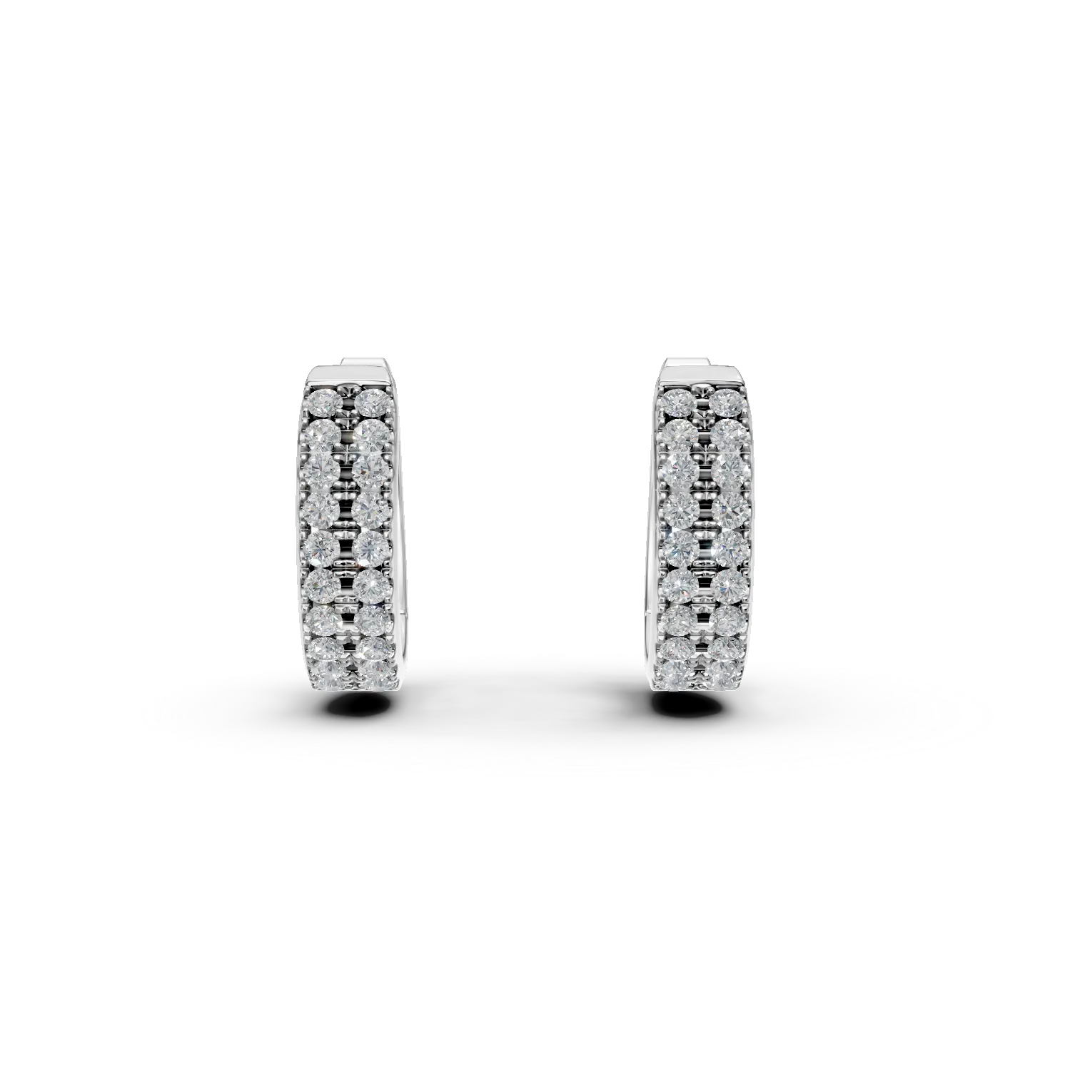 Teilor Cercei din aur alb cu diamante de 0.32ct