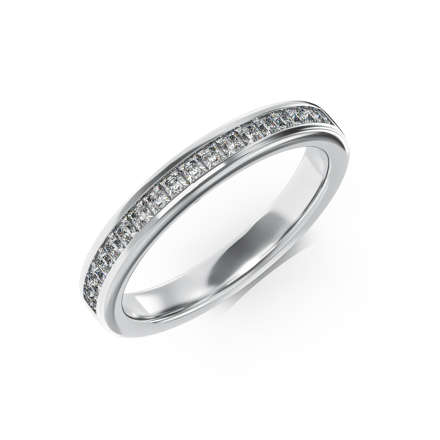 Gyűrű 18K-os fehér aranyból 0,37ct gyémánttal