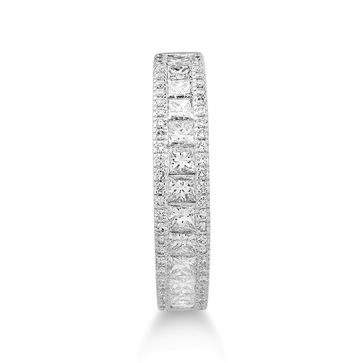 Inel din aur alb de 18K cu diamante de 0.92ct