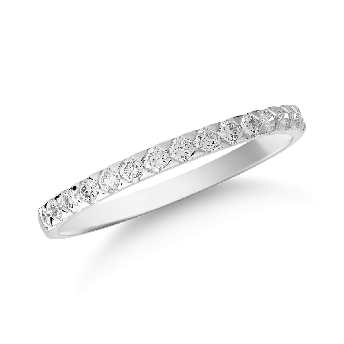 18K white gold ring with 0.23ct diamonds