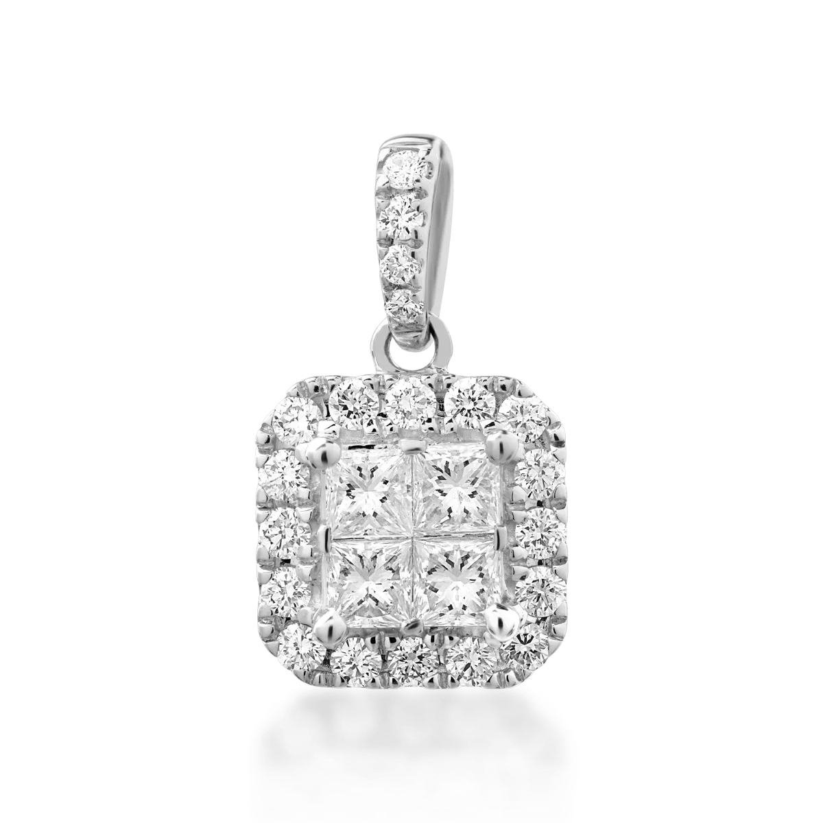 18K white gold pendant with 0.4ct diamonds