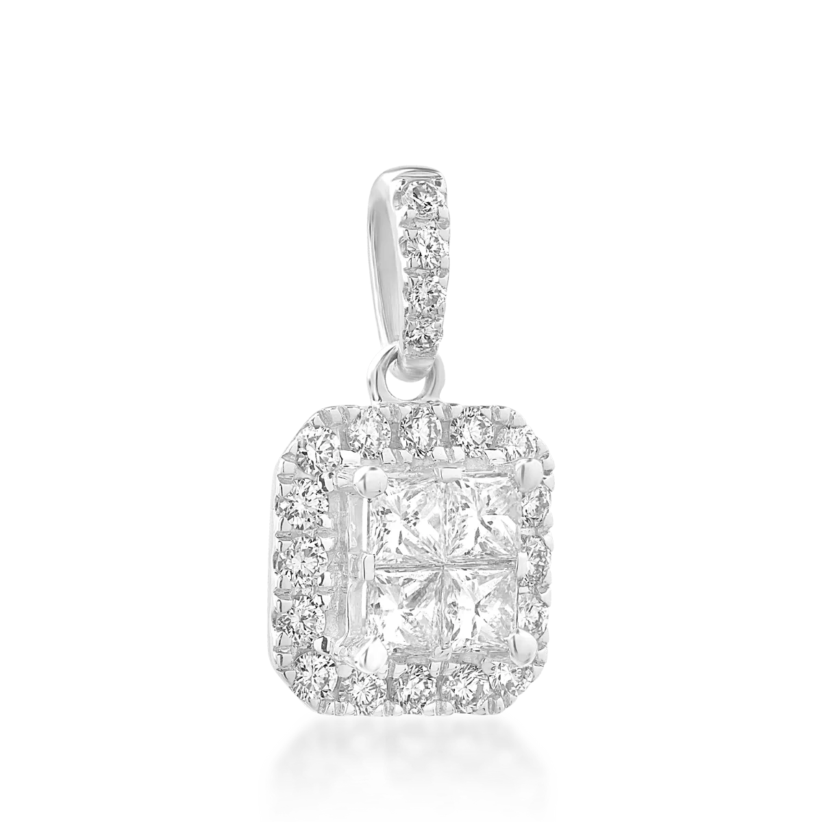 18K white gold pendant with 0.4ct diamonds