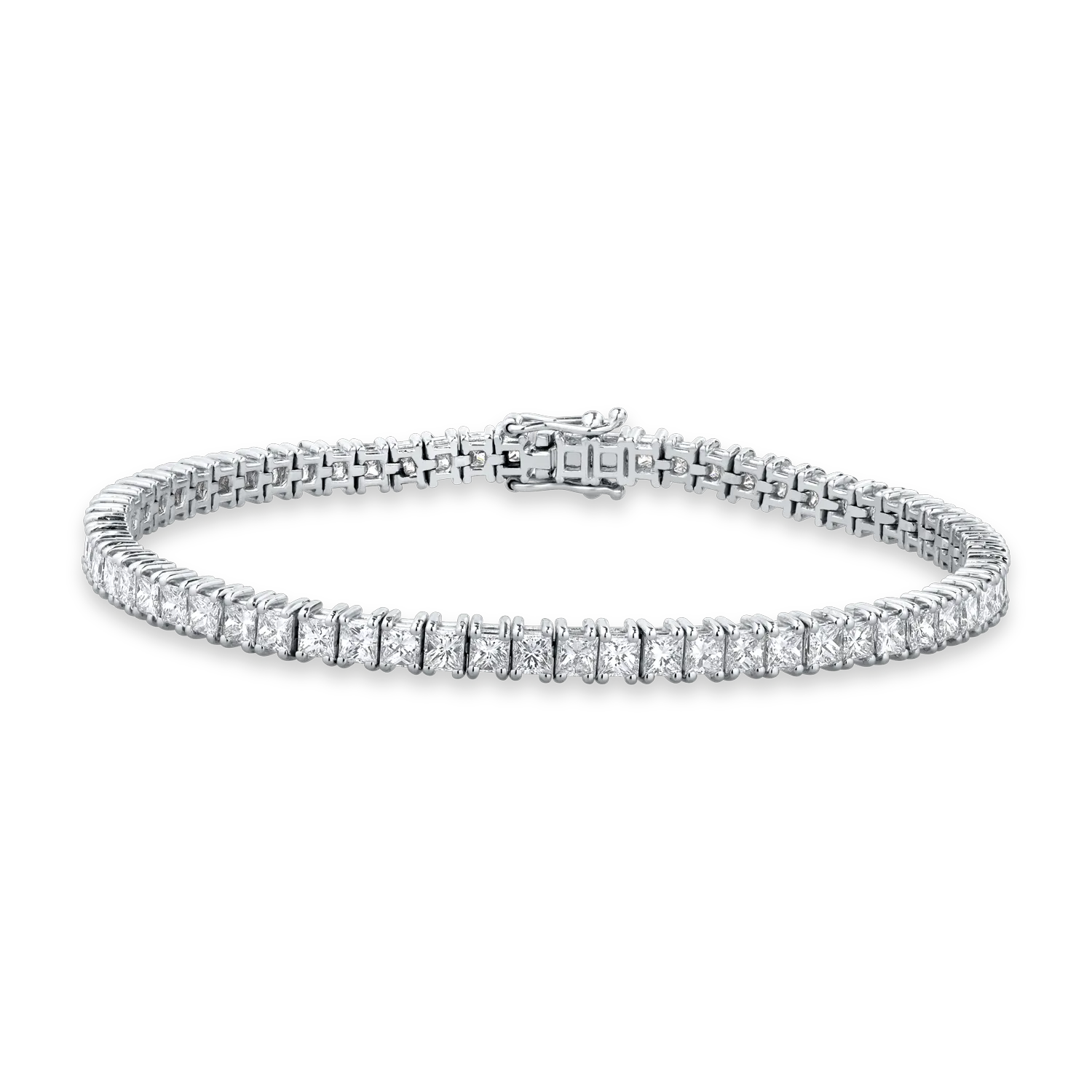 Bratara tennis din aur alb de 18K cu diamante de 6.15ct-104444