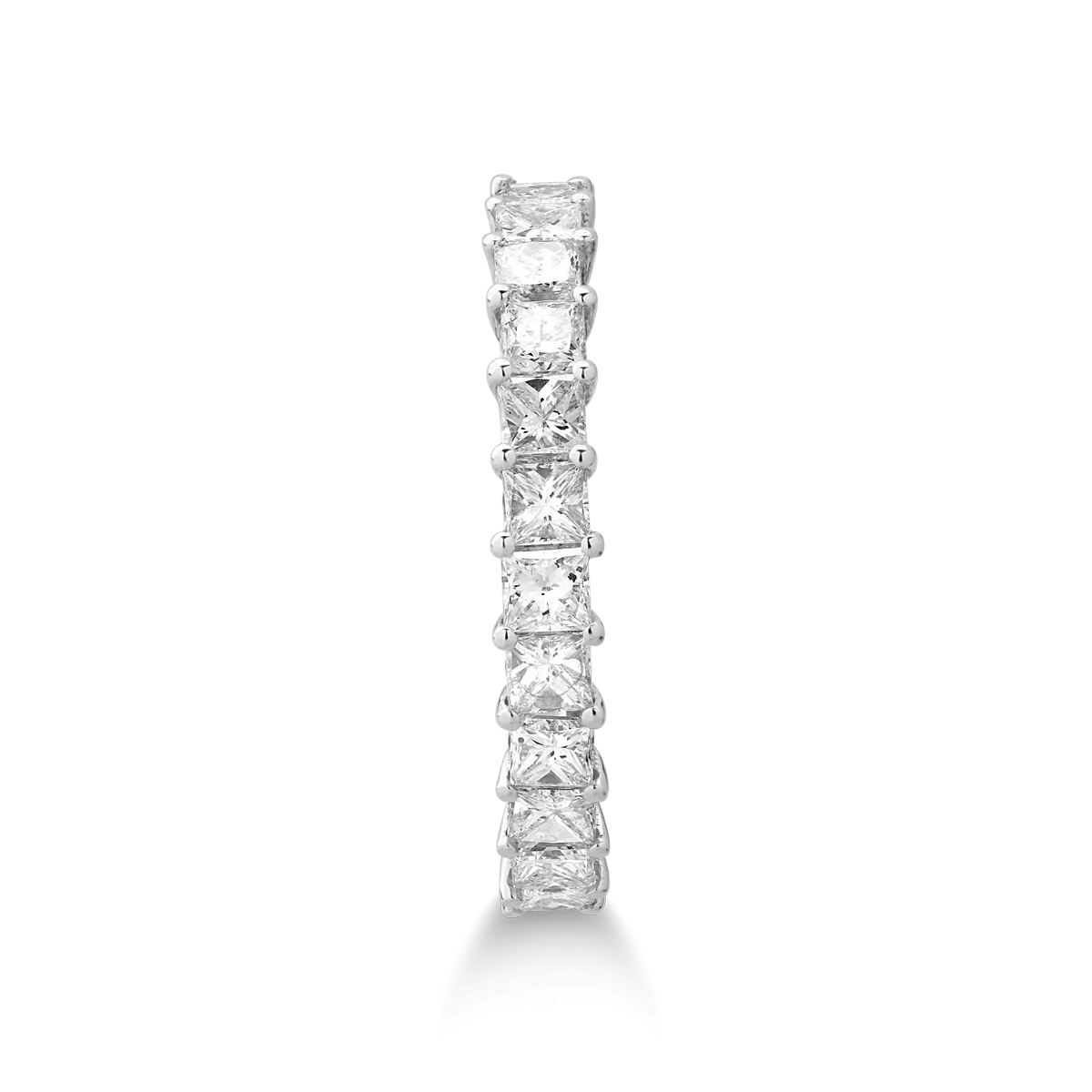 Inel din aur alb de 18K cu diamante de 1.85ct