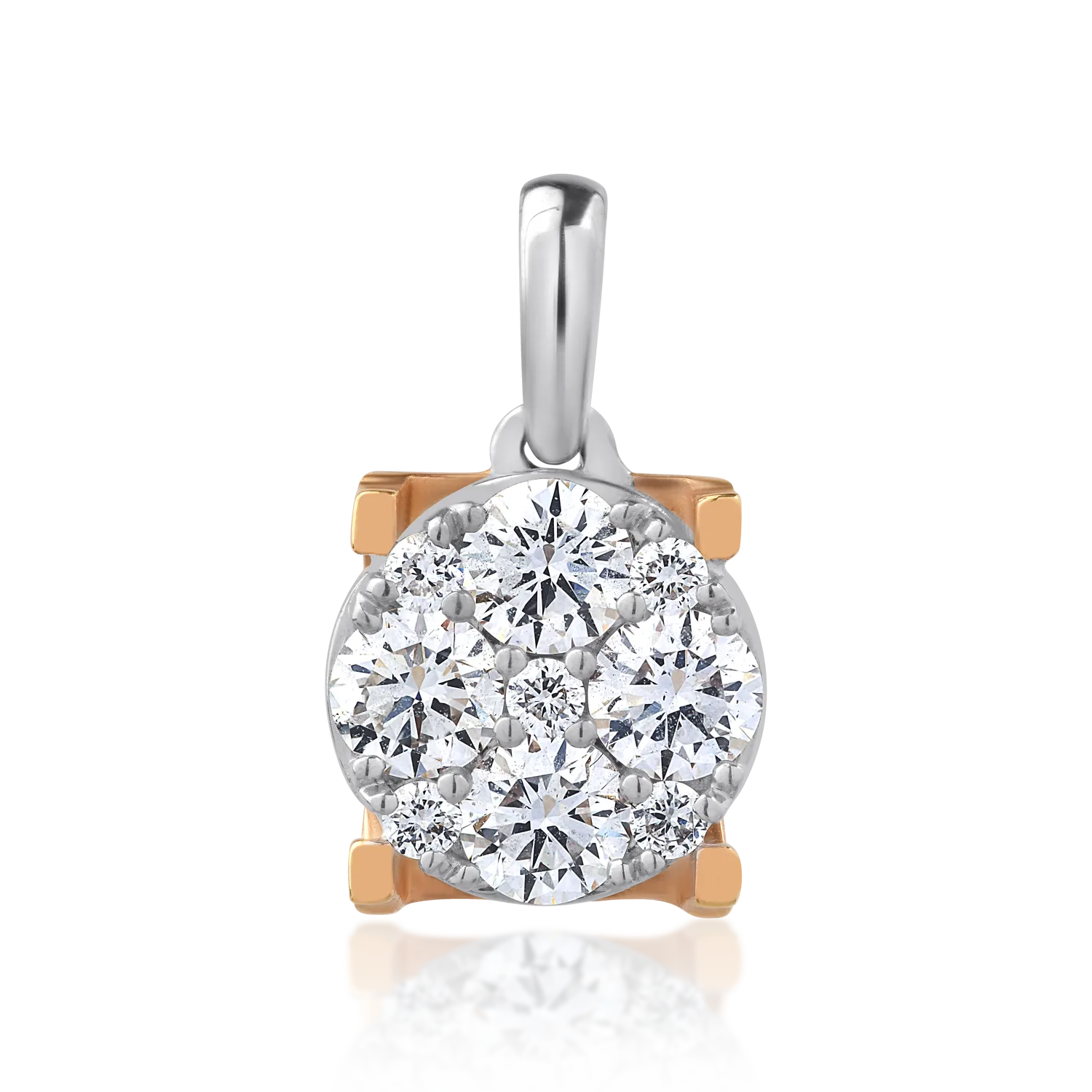 18K white gold pendant with 0.07ct diamonds