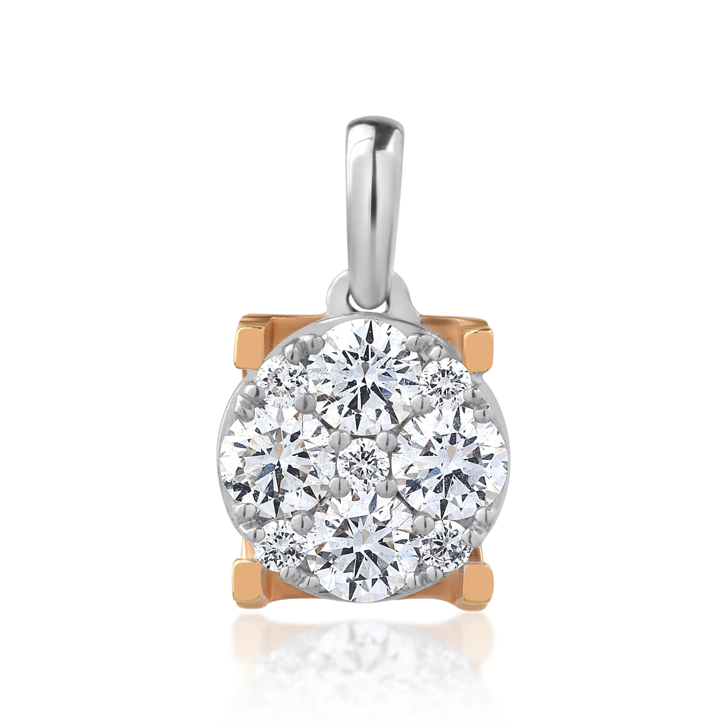 Teilor Pandantiv din aur alb cu diamante de 0.07ct