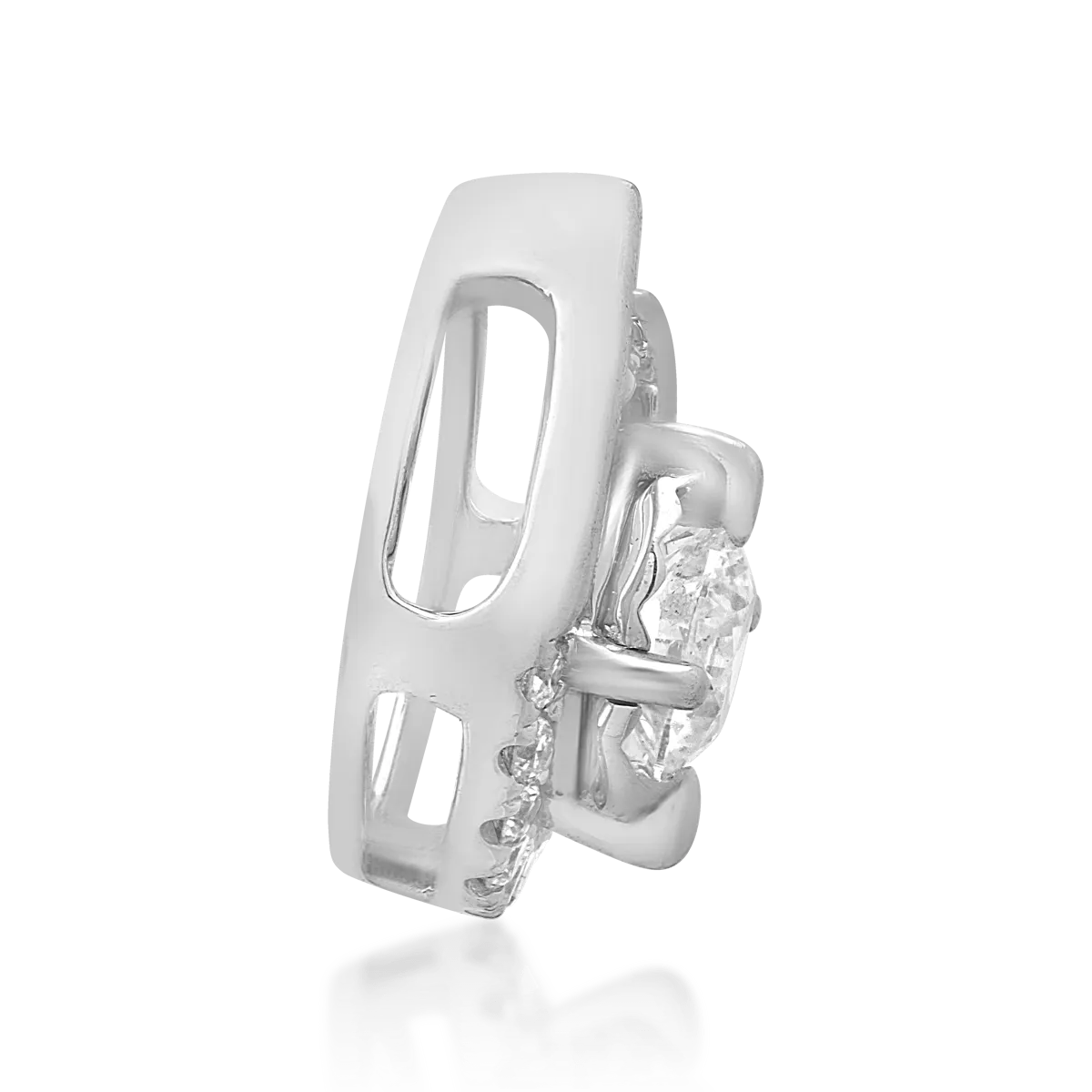 Pandantiv din aur alb cu diamant de 0.19ct si diamante de 0.06ct