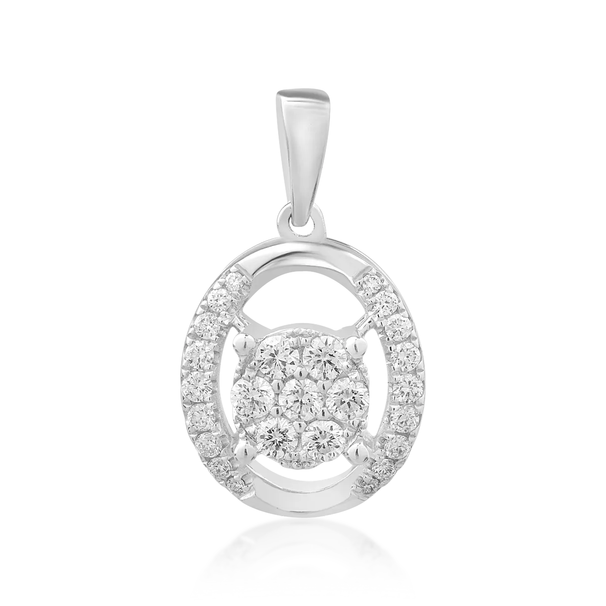 18K white gold pendant with 0.27ct diamonds