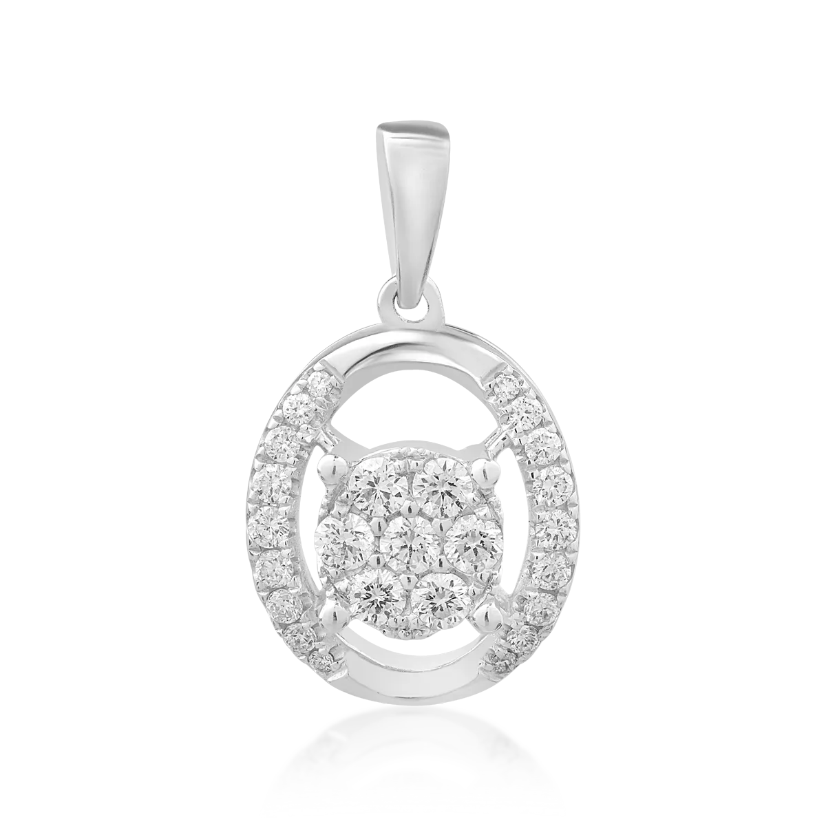 Висулка от 18K бяло злато с 0.27ct диаманти